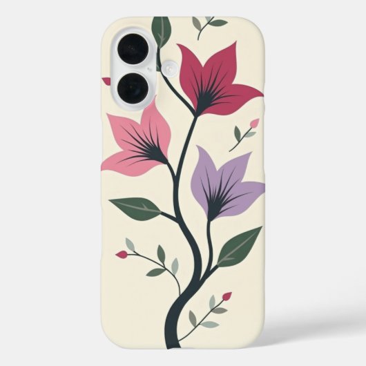 Muster für florale Telefonmodelle Case-Mate iPhone Hülle (Rückseite)