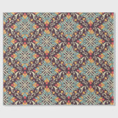 Muster für florale Tile Geschenkpapier (Flach)