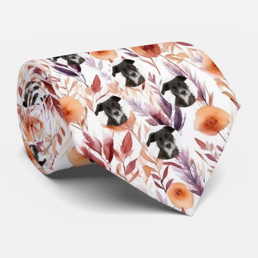 Muster für Foto von Hunden mit benutzerdefiniertem Krawatte (Gerollt)