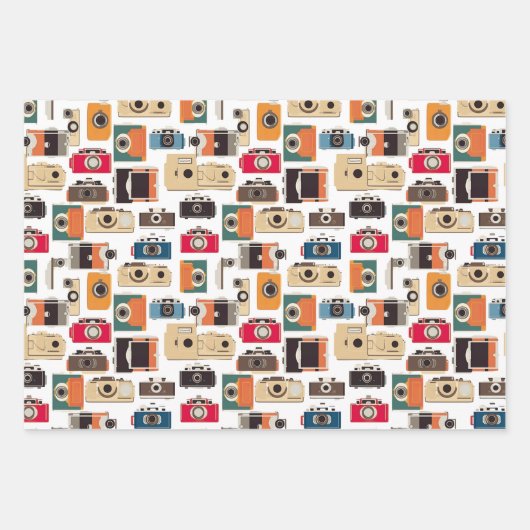 Muster für Fotografie Geschenkpapier Set (Vorderseite)