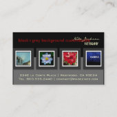 Muster für Fotos für Visitenkarten Visitenkarte (Rückseite)