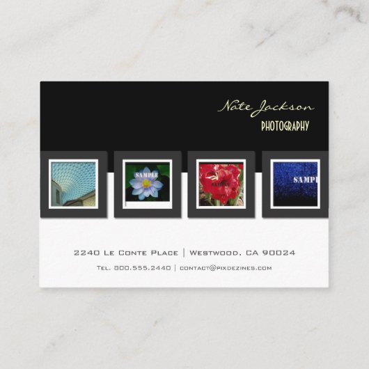 Muster für Fotos für Visitenkarten Visitenkarte (Rückseite)