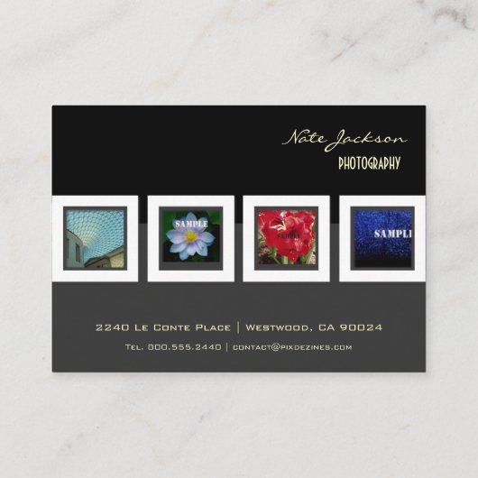 Muster für Fotos für Visitenkarten Visitenkarte (Rückseite)