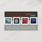 Muster für Fotos für Visitenkarten Visitenkarte (Rückseite)