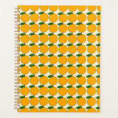 Muster für frisch orangefarbene Früchte Planer (Vorderseite)