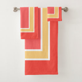 Muster für Fruchtblöcke im Sommerzeit Badhandtuch Set