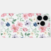 Muster für Frühlingsblumen und Blätter Case-Mate iPhone Hülle (Rückseite (Horizontal))