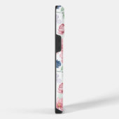 Muster für Frühlingsblumen und Blätter iPhone Hülle (Rechte Seite)