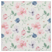 Muster für Frühlingsblumen und Blätter Stoff (Muster)