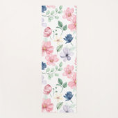 Muster für Frühlingsblumen und Blätter Yogamatte (Vorderseite)