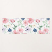 Muster für Frühlingsblumen und Blätter Yogamatte (Vorderseite (Horizontal))