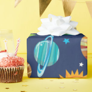 Muster für Fun Space-Party Geschenkpapier