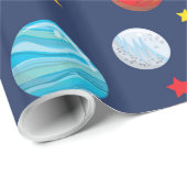 Muster für Fun Space-Party Geschenkpapier (Rolleneckpunkt)