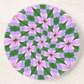 Muster für funkelnd rosa Blume Getränkeuntersetzer (Vorne)
