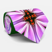 Muster für funkelnd rosa Blume Krawatte (Gerollt)