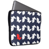 Muster für Funky Niedlich Rabbits Laptop Sleeve (Vorne Rechts)