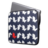 Muster für Funky Niedlich Rabbits Laptop Sleeve (Vorderseite Links)