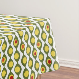 Muster für Funky Retro Olive Bead Custom Colors Tischdecke