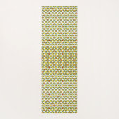 Muster für Funky Retro Olive Bead Custom Colors Yogamatte (Rückseite)