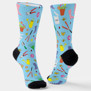 Muster für Gartenbauwerkzeuge Socken