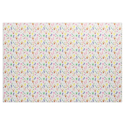 Muster für Gartenelemente Stoff (Fat Quarter (45,7 x 55,9 cm))