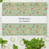 Muster für Gartenwerkzeuge mit benutzerdefiniertem Geschirrtuch (Gefaltet)