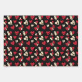 Muster für gebrochene Herz-Kreislauf-Valentinstag Geschenkpapier Set (Vorderseite 2)