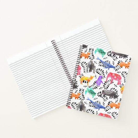 Muster für gefährdete Tiere Notizblock (Innenseite)