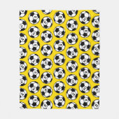 Muster für Gelb- und Schwarz-Fußball Fleecedecke (Vorderseite)