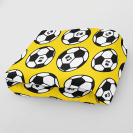 Muster für Gelb- und Schwarz-Fußball Fleecedecke