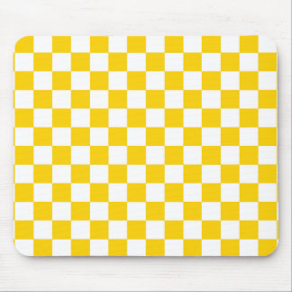 Muster für gelb-weißer karierter Karo Mousepad