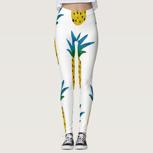Muster für gelbe Ananas Leggings (Vorderseite)