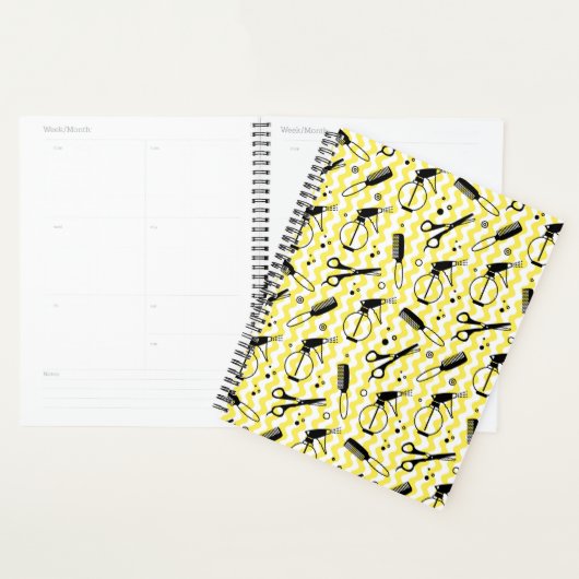 Muster für gelbe Friseur Planer (Anzeige)