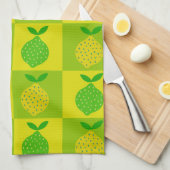 Muster für Gelbe und Grüne Lemonen Geschirrtuch (Viertel Falte)