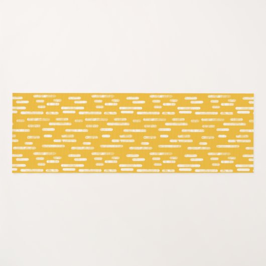 Muster für gelbe/weiße, robuste Linien Yogamatte (Vorderseite (Horizontal))