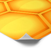 Muster für Gelbwabenmuster Poster (Ecke)