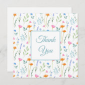 Muster für gemischte Aquarellfarben Dankeskarte (Vorne/Hinten)