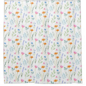 Muster für gemischte Aquarellfarben Duschvorhang (Vorderseite)