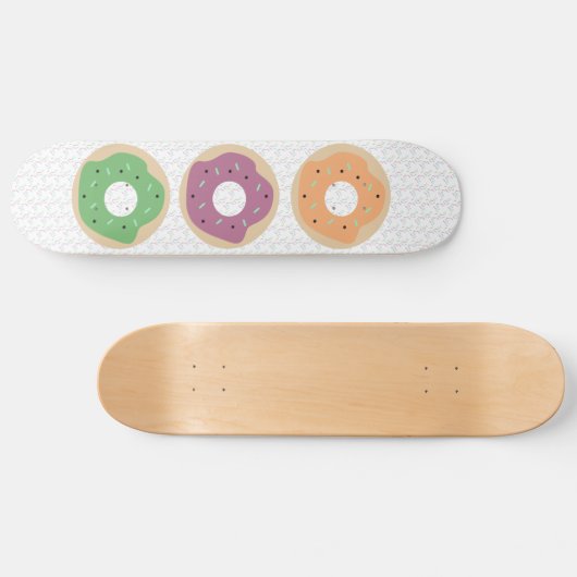 Muster für gemischte Donuts Sprinkles Skateboard (Horizontal)
