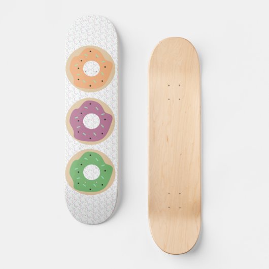 Muster für gemischte Donuts Sprinkles Skateboard (Vorderseite)