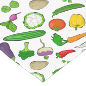 Muster für gemischte Gemüse Kurzer Tischläufer (Ecke)