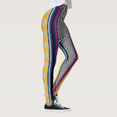 Muster für gemischte hintereinander gezogene Raute Leggings (Rechts)