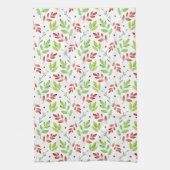 Muster für gemischte rote, grüne Blätter Geschirrtuch (Vertikal)