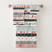Muster für gemischte Shabby Chic Badhandtuch Set (Insitu)