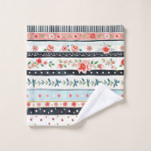 Muster für gemischte Shabby Chic Badhandtuch Set (Waschlappen)
