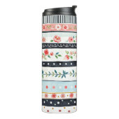 Muster für gemischte Shabby Chic Thermosbecher (Nach links gedreht)