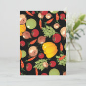 Muster für Gemüse Einladung (Stehend Vorderseite)