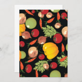 Muster für Gemüse Einladung (Vorne/Hinten)