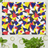 Muster für geometrische Abstrakte Schiffsflags Geschirrtuch (Gefaltet)