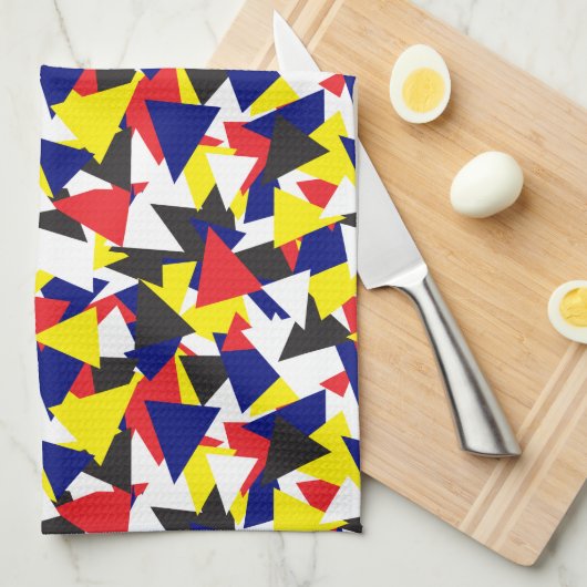 Muster für geometrische Abstrakte Schiffsflags Geschirrtuch (Viertel Falte)